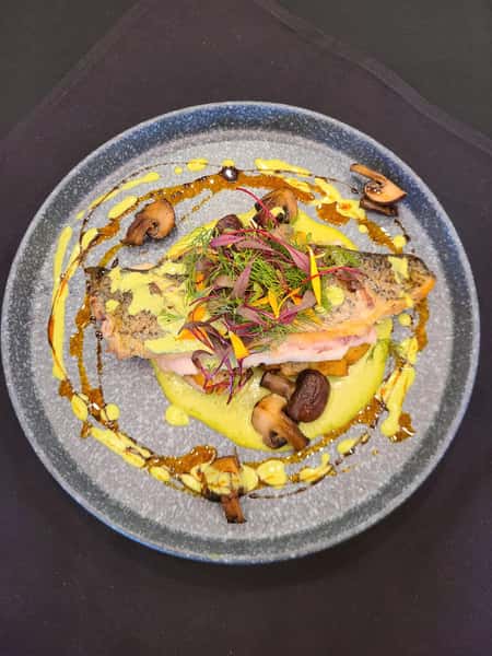 Pan Seared Striped Bass