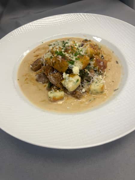 Gnocchi and Beef Tips