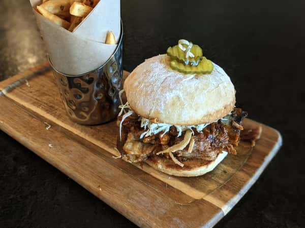 House Smoked Pulled Pork Sandwich