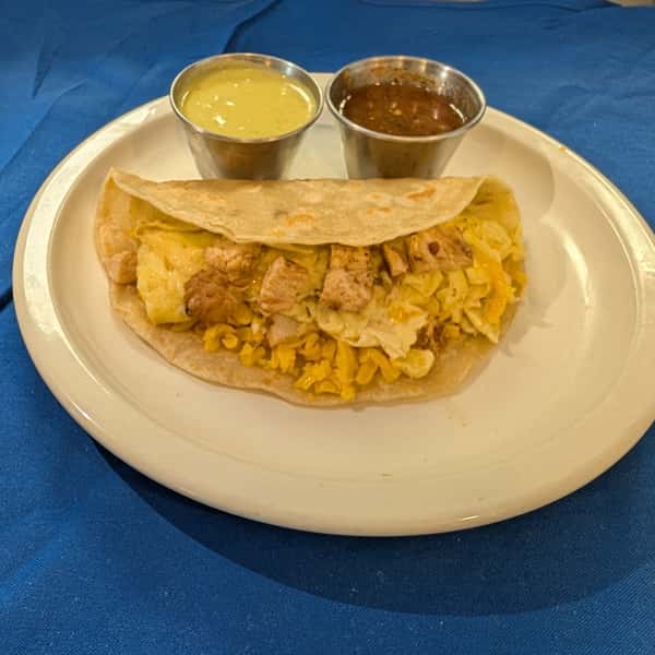 Chicken Fajita and Egg