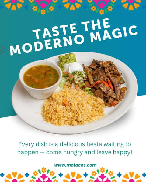 Breakfast tacos? Check ā
Handcrafted margaritas? Check ā
Bold Tex-Mex classics with a modern twist? DOUBLE CHECK ā
! š®š
At Moderno, there's something delicious for every appetite ā breakfast, lunch, AND dinner. West Houston, your next favorite meal is waiting for you!
www.motacos.com
#TexMex #HoustonFoodies #ModernoMenu