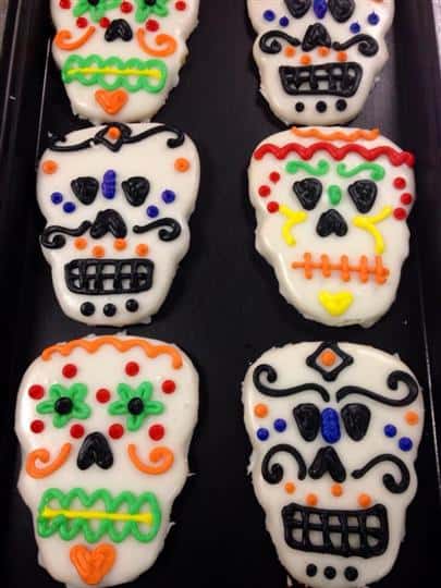 Mexican Scull cookies