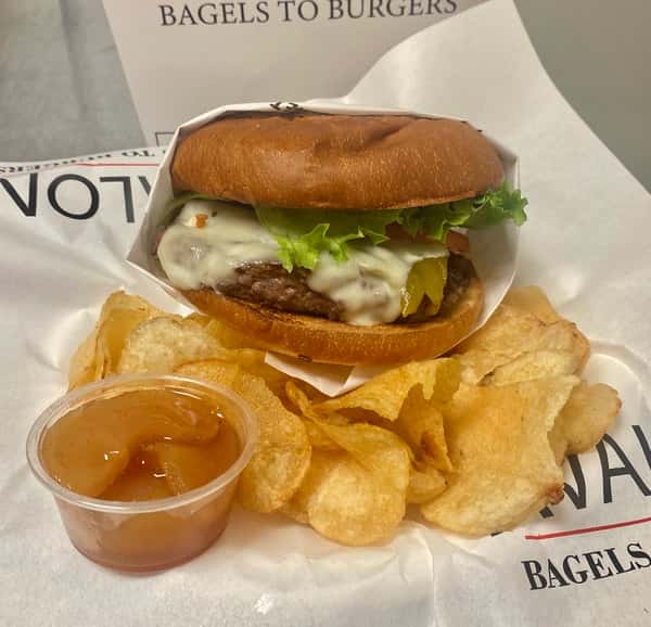 Green Chile Cheeseburger