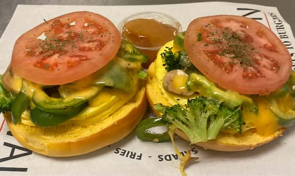Egg, Cheddar and Veggies Melt