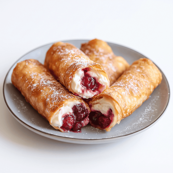 Raspberry Cream Egg Roll