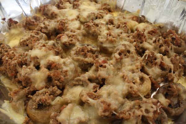 2 Stuffed Mushrooms