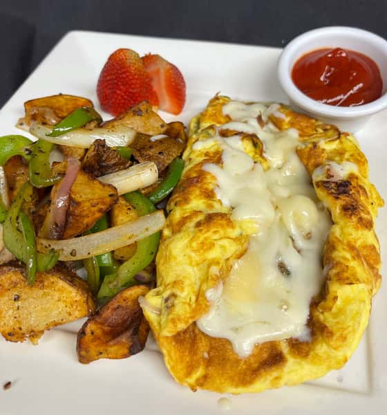 Sausage and Herbs Omelet