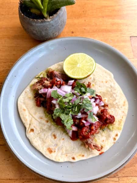 Smoked Pork Rib Taco