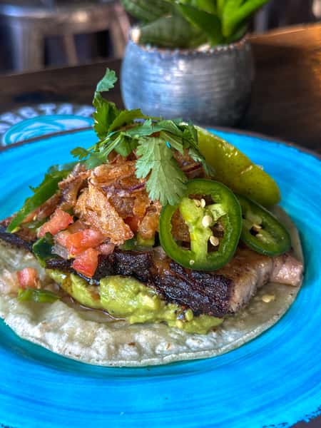 Smoked Pork Belly Taco