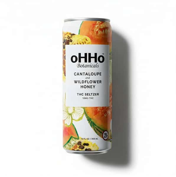 oHHo Cantaloupe & Wildflower Honey THC Seltzer