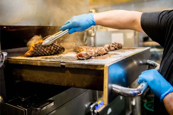 searing meat