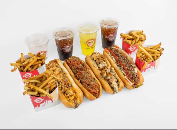 *Weekend Family Feast 4LG, 4 Fries, 4 Drinks for $48*