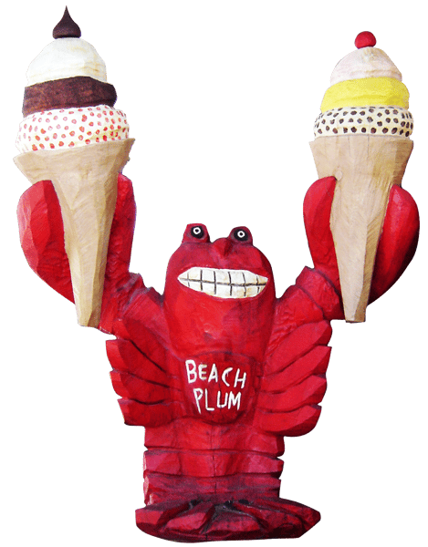 lobster holding ice cream