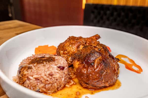Brown Stew Chicken with 2 Sides