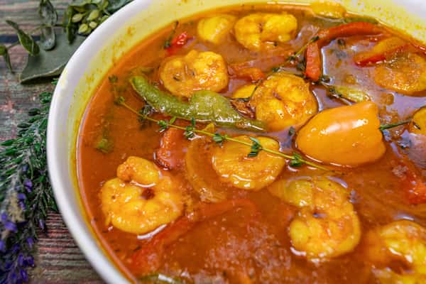 Coconut Curry Shrimp with 2 Sides