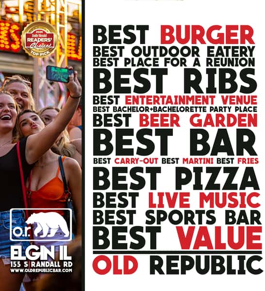 Old Republic Readers Choice Best of the Fox Award Patio Elgin