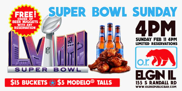 Super Bowl 58 at OLD REPUBLIC - Old Republic [Kitchen + Bar] - American ...