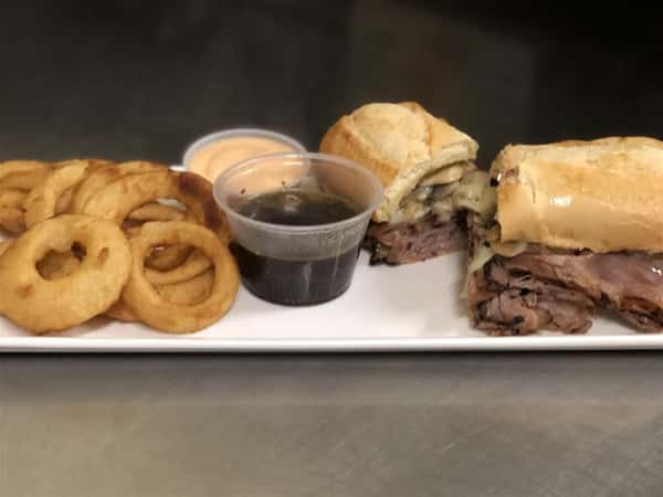 Homemade French Dip Sandwich