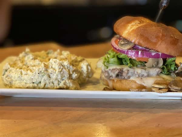 Mushroom Swiss Burger