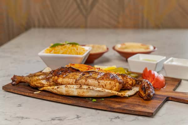 grilled half chicken
