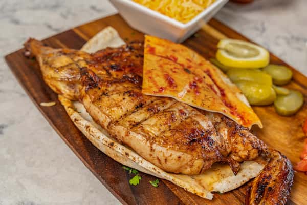 grilled half chicken