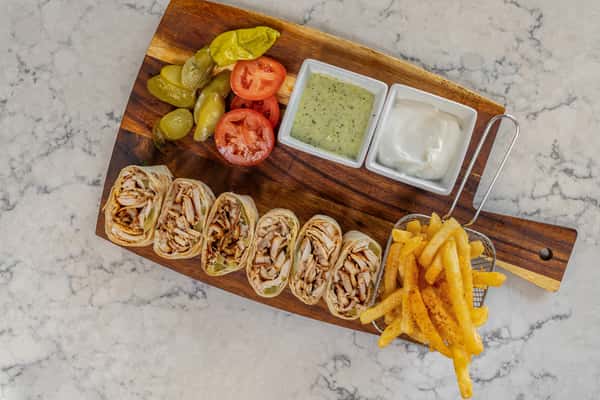 arabic chicken shawarma wrap