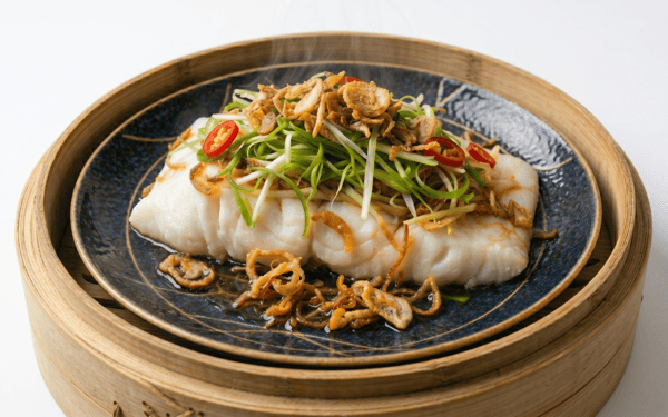 Scallion Ginger Steamed Fish