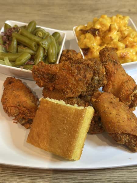 6 Country Fried Party Wings FREE when you buy 2 sides.