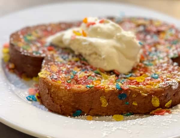 Fall In Love Fruity Pebbles Crusted French Toast