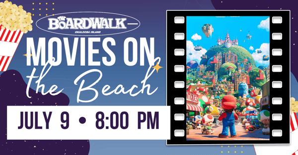 FREE Movies On The Beach at The Boardwalk Okaloosa Island