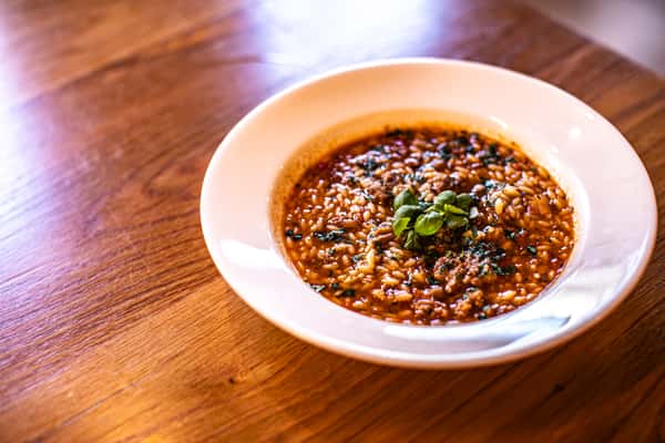 Sausage and Orzo Soup