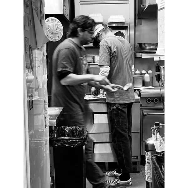people in kitchen