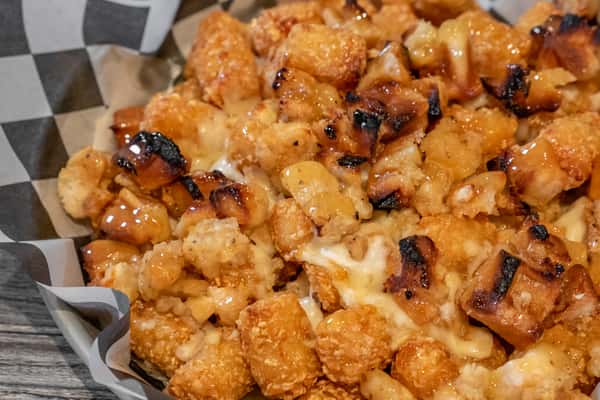 Bed Of Bob's Tots Chicken & Waffle
