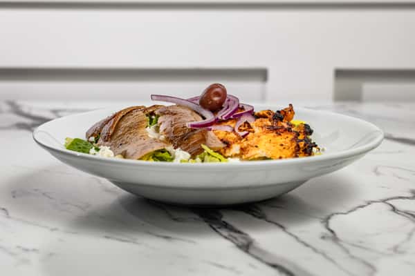 Combo Feta Salad Chicken and Gyro