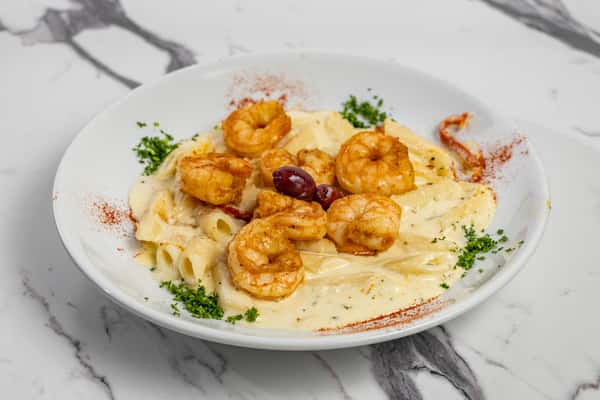 Shrimp penne pasta