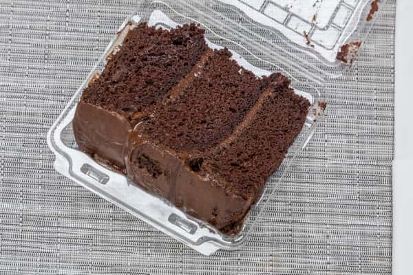 Chocolate-Chocolate Cake Slice