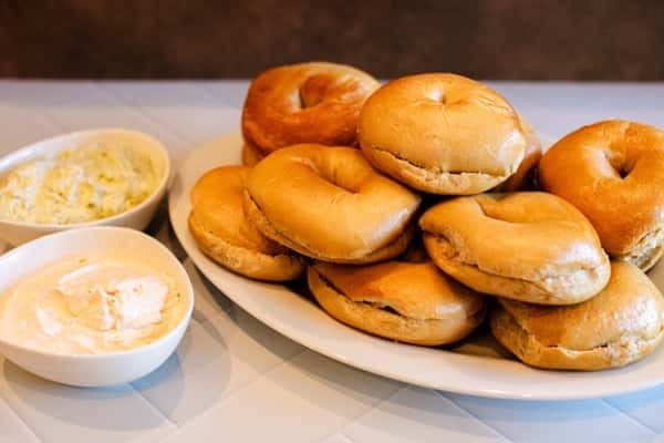 1 Dozen Ess-a-Bagel with Herb and Smoked Salmon Cream Cheese