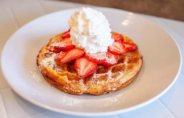 Strawberries & Cream Belgian Waffle