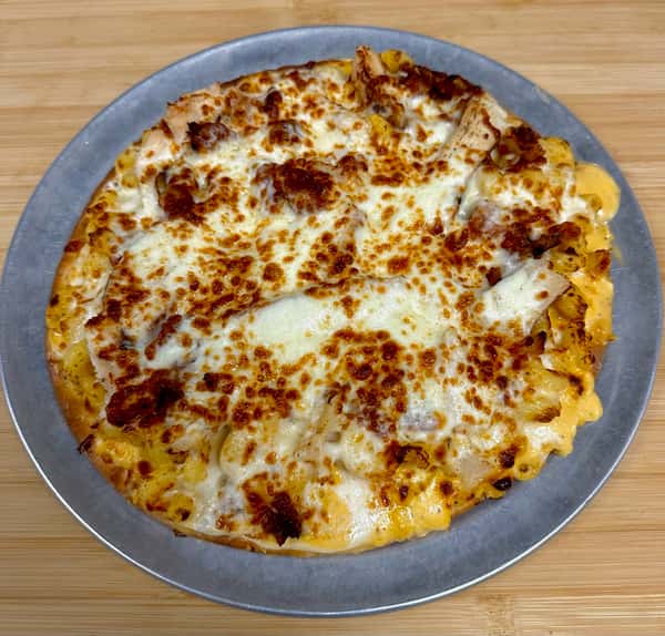 CHICKEN BACON RANCH MAC & CHEESE PIZZA