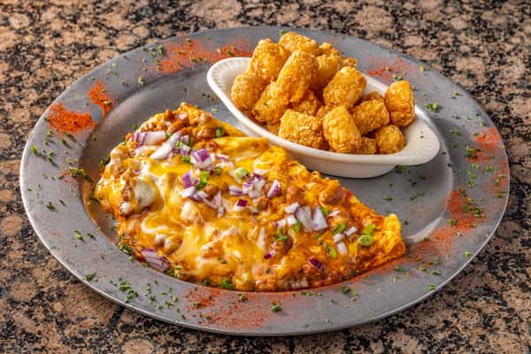 Bud's Famous Chili Cheese Omelette