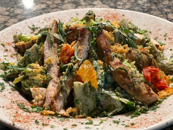 Chicken Pesto & Artichoke Salad