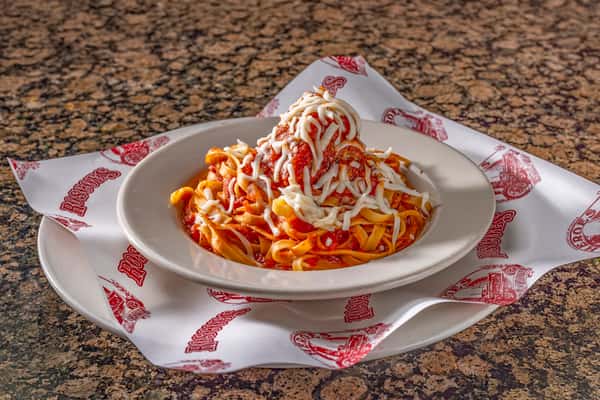 Kids Fettuccine Marinara with Meatball