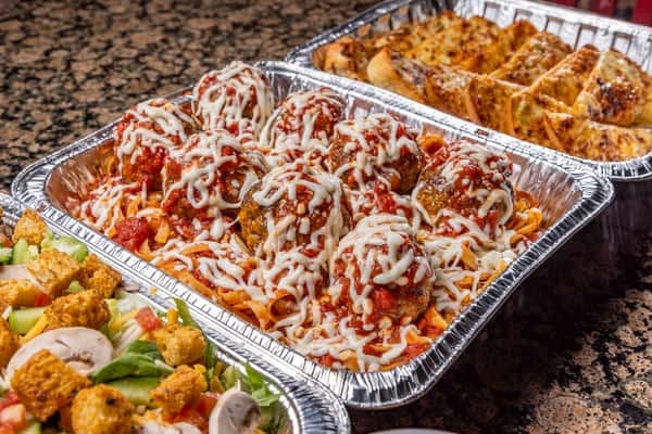 Fettucine and Meatballs Feast