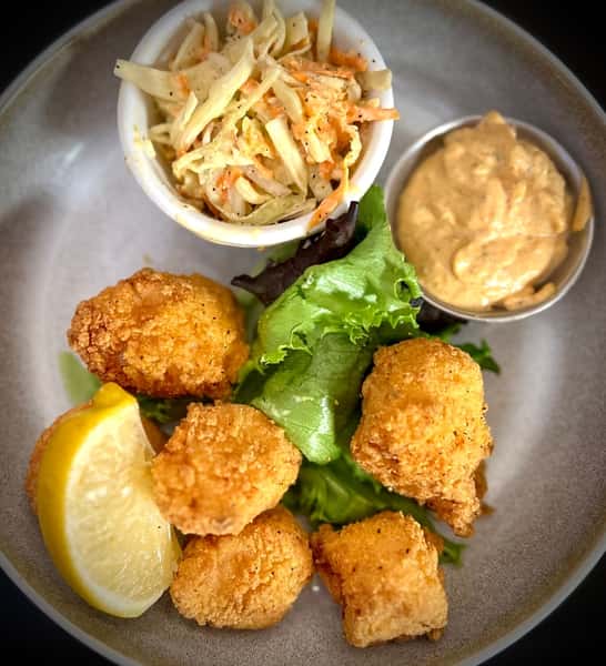 Lemon-Pepper Fried Scallops