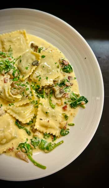 mushroom ravioli