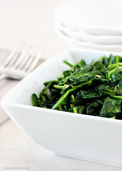 Side Sauteed Spinach