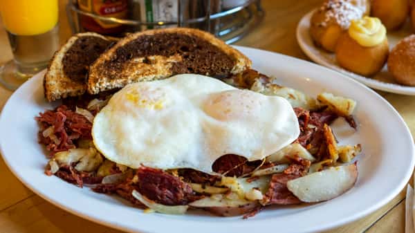 *CORNED BEEF HASH