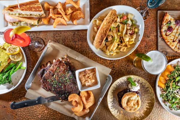 Table-scape of food
