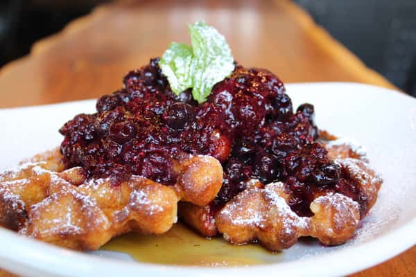 triple berry waffles