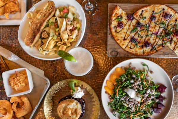 Pasta, Pizza, Salad, Dessert